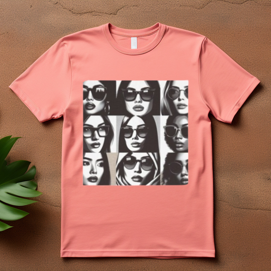 Womens Collage T-shirt, Celebrating Womens Beauty T-shirt, Girl Power T-shirt