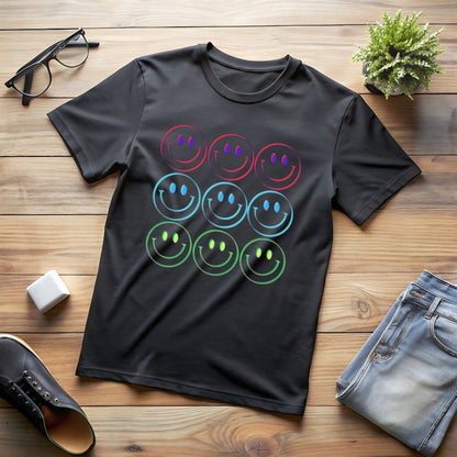 Happy Face Tee, Retro Smile Face Shirt, Smile T-Shirt, Vintage Smile Face