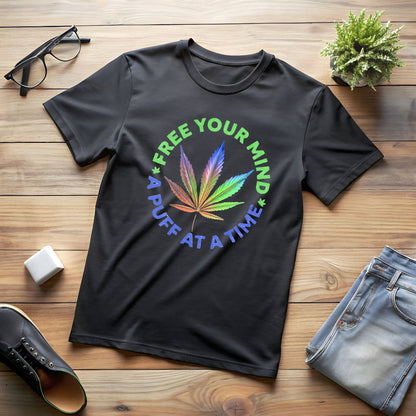 Free Your Mind One Puff At A Time T- Shirt