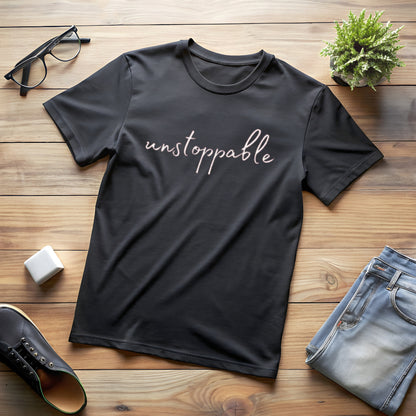 Unstoppable, Positivity, Empower, Unisex Short Sleeve T-Shirt