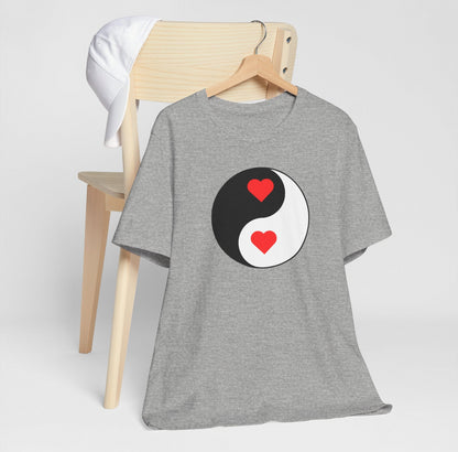 Ying Yang Heart Shirt, Ying Yang Hearts, Cute T-Shirts, Tshirts for Men, Tshirts for Women, Unisex Jersey Short Sleeve Tee