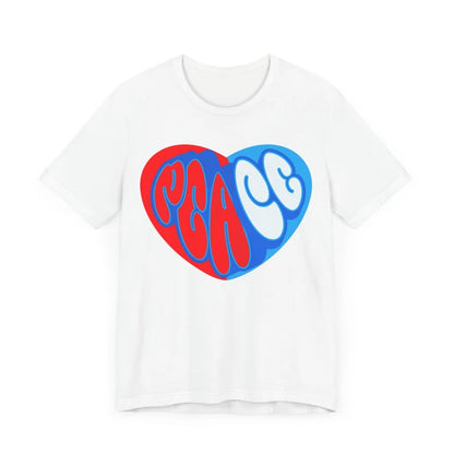 Peace Love American Vintage T Shirt, Peace Shirt, Graphic Tees Vintage, Peace Heart Shirt, Groovy Shirt, Groovy Peace Shirt