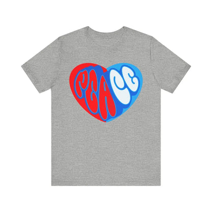 Peace Love American Vintage T Shirt, Peace Shirt, Graphic Tees Vintage, Peace Heart Shirt, Groovy Shirt, Groovy Peace Shirt