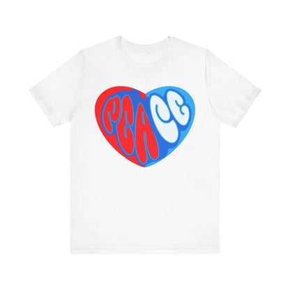 Peace Love American Vintage T Shirt, Peace Shirt, Graphic Tees Vintage, Peace Heart Shirt, Groovy Shirt, Groovy Peace Shirt